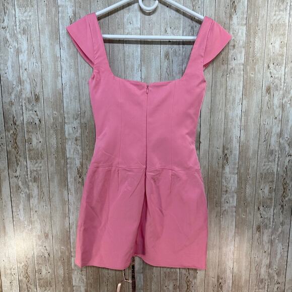 House of CB NWT Leonida Dianthus Corset Mini Dress S French Pink Slim Minimalist - Picture 4 of 12